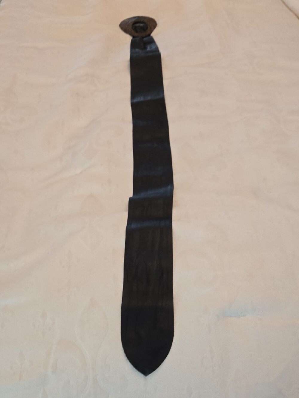 Ladies Black Peacock Feather Belt - Picture 2 of 6